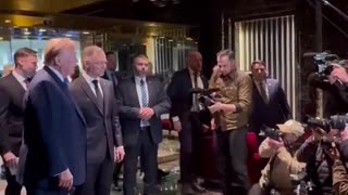 Trump welcomes the President of Poland to Trump Tower