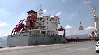 Captain of Ukrainian grain ship on 'dangerous' voyage