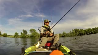 BASS FISHING OPENER - Kayak fishing Largemouth bass