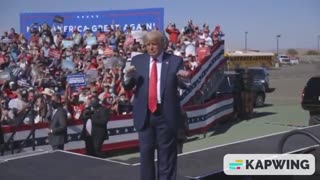 Trump dancing to biden grabass