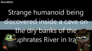 Strange structures and caves found under the dried up Euphrates River