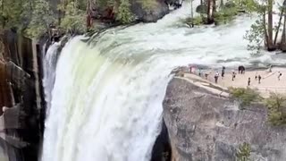 The beauty of Vernal Falls in Yosemite National Park.