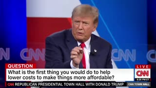 Trump on what he would do first to make life more affordable