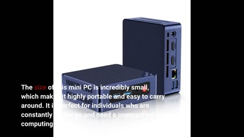 Beelink Mini PC, 12th Gen Intel Alder Lake-N95 Processor (up to 3.40GHz)