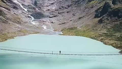 Beauty of suspension bridge