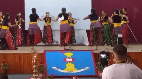 Group dance in nepali songs by school girls
