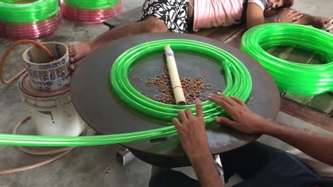 PVC Transparent water pipe factory making video