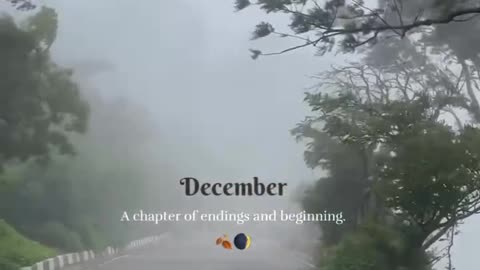December a chapter of ending and beginning