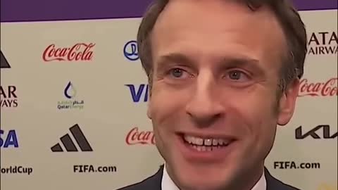 Macron joked about being too superstitious to give his prediction#worldcup #france #argentina #news