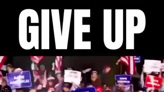 President Trump hasn't given up on us, so I won't give up on him!