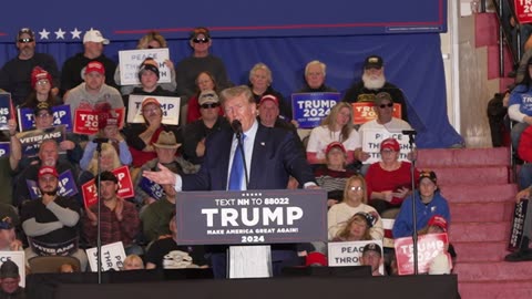 Donald Trump speech @ Stevens High School in Claremont NH 11/11/23