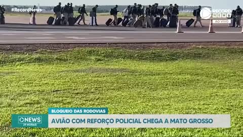 Avião com reforço policial chega a Mato Grosso