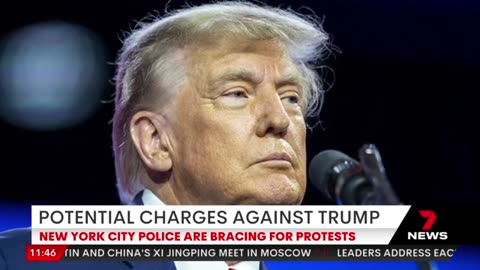 New York police bracing for protests if former president Donald Trump is arrested | 7NEWS