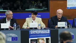 Professor Perronne's conference at the European Parliament in Strasbourg.-