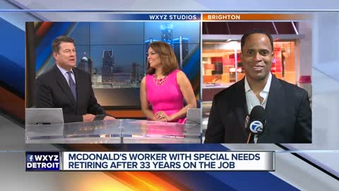 McDonald's worker with special needs retiring after 33 years on the job