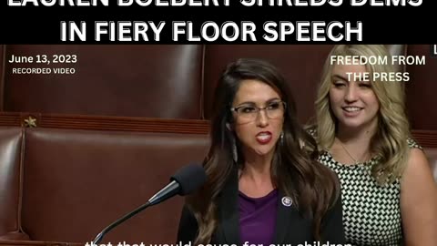 Lauren Boebert SHREDS Democrats...Must Watch Speech!