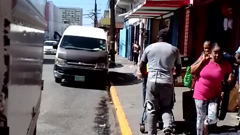 Raw footage of Jamaicans hustling in the streets of down town Kingston