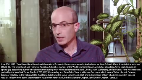 Yuval Noah Harari | "For Autocratic Regimes This Is Good News. We Have the Breakthrough In A.I. Which Could Lead to Combinations of Organic Bodies w/ Computers Which Are Known As Cyborgs, or to the Creation of Completely"