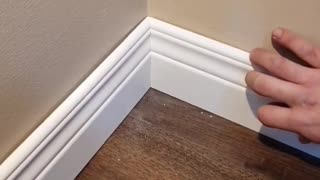 Easily adjust baseboard corner gaps