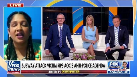 NYC subway attack victim reacts to AOC's anti-police rant: 'Safety comes with police officers'