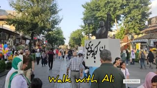 IRAN walking in the city centre Rasht 2022 shahrdari street