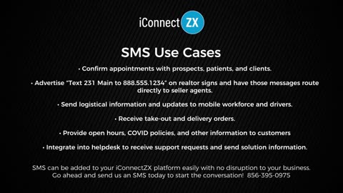 iConnectZX Feature Video SMS - ComTec Systems