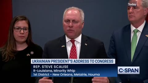 Scalise 👇🏼 accuses Putin of "genocide" in Ukraine and attacks Biden for failing to send fighter jets