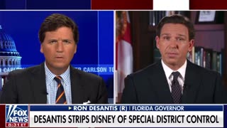 Ron DeSantis Joins Tucker: Stripping Disney of Special District Control