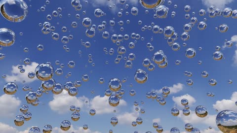 Bubbles on clouds
