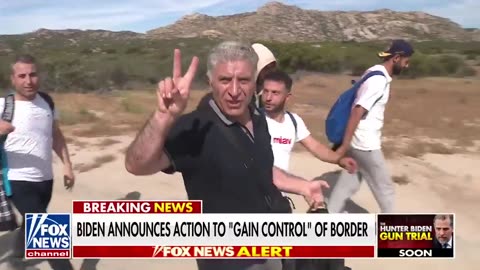 Walking freely crossing the border to destroy America.🇺🇸