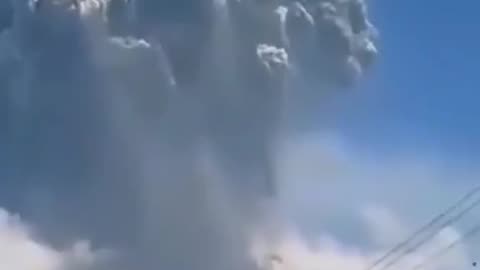 valcano erupts