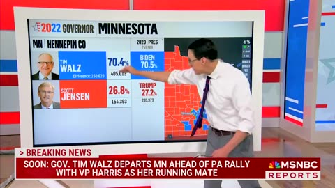 MSNBC Analyst Delivers Crushing News for Democrats with Devastating Election Data after Walz VP Pick