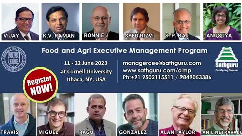 Cornell Sathguru Food and Agri Executive Management Program (AMP 2023)
