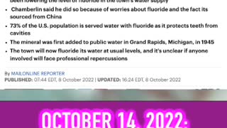 Vermont Man Secretly Lowers Fluoride Levels in Town's Water (October 14, 2022)