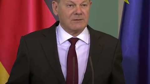 German Chancellor Olaf Scholz says "The accusations being made against Israel are absurd."