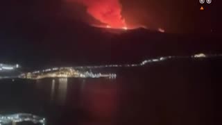 Iceland - Volcano erupts