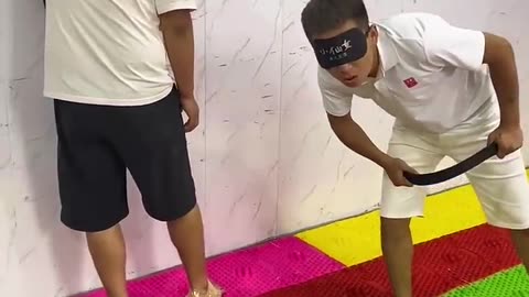 Screaming Chicken Blindfolded Hitting Challenge, here it comes!