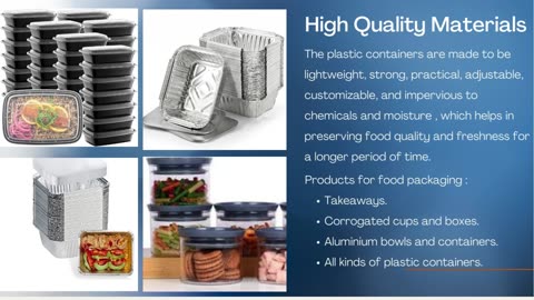 Plastic Containers For Food Packaging By GRPL