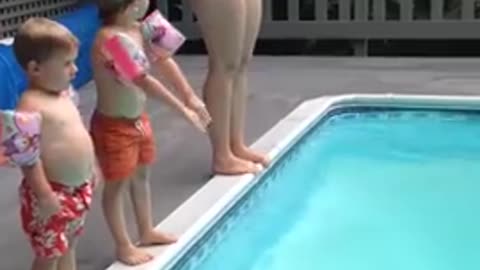 Funny Pull Swimming... Baby