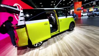 Just Review LA autoshow 2022 New VOLKSWAGEN ID BUZZ 2023