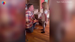 Man "proposes" to stepdaughter, asking to be her dad