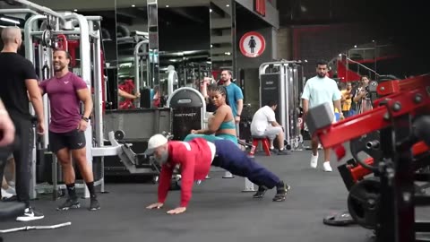 Elite Powerlifter Pretended to be OLD MAN in the gym | GIRLS go NUTS