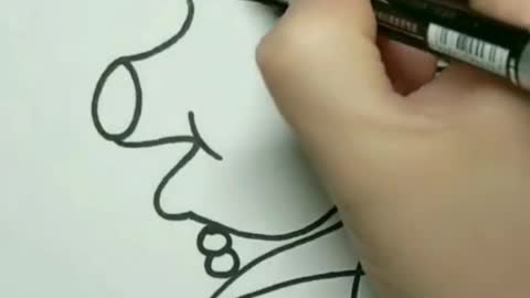 Easy way to draw pig from 1 to 12#drawing #pfy #simpledrawing #acrylicmarker