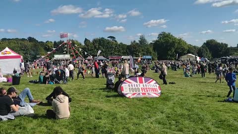 Great British Food Festival /Stool and chair massage at shows and events in the UK