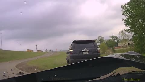 Dashcam shows suspect crashing into Oklahoma Highway Patrol trooper