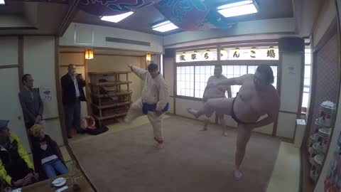 Sumo experience in asakusa Tokyo japan
