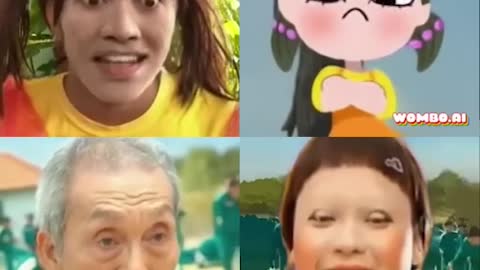 Famous People, Animation, hulk,moai,Squid game doll singing Mommy Mama 2 #Shorts