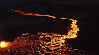 MASSIVE VOLCANO ERUPTION IN ICELAND NATURE VIDEO