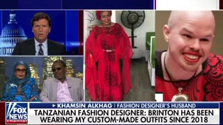 Asya Idarous Khamsin—the Tanzanian fashion designer who says Sam Brinton stole her luggage—joins Tucker Carlson to talk about the ordeal