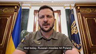 Zelensky: Missile That Hit Poland is From Russia (it's actually from Ukraine)